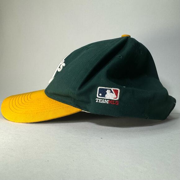 Oakland A’s OC Sports Hat Strapback Baseball Cap Hat Green OC Sports OSFA MLB - Picture 2 of 9